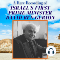 A Rare Recording of Israel First Prime Minister David Ben-Gurion