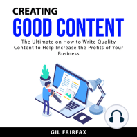 Creating Good Content