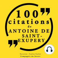 100 citations d'Antoine de Saint Exupéry