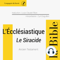 L'Écclésiastique - Le Siracide