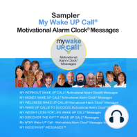 Sampler My Wake UP Call® Motivational Alarm Clock® Messages and My Good Night Messages ™