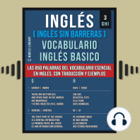 Inglés (Inglés Sin Barreras) Vocabulario Inglés Basico - 3 - GHI