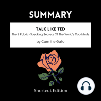SUMMARY - Talk Like TED