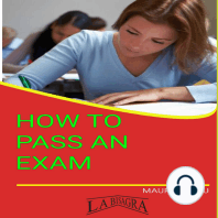 HOW TO PASS AN EXAM