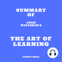 Summary of Josh Waitzkin's The Art of Learning