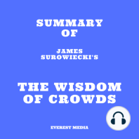 Summary of James Surowiecki's The Wisdom of Crowds