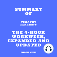 Summary of Timothy Ferriss's The 4-Hour Workweek, Expanded and Updated