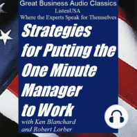 Strategies for Putting One Minute Manager to Work