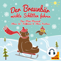 Der Braunbär möchte Schlitten fahren