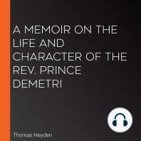 A Memoir on the Life and Character of the Rev. Prince Demetri