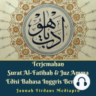 Terjemahan Surat Al-Fatihah & Juz Amma Edisi Bahasa Inggris Berwarna