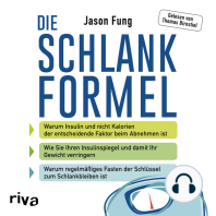 Die Schlankformel: Warum Insulin und nicht Kalorien der entscheidende Faktor beim Abnehmen ist. Wie Sie Ihren Insulinspiegel und damit Ihr Gewicht verringern. Warum regelmäßiges Fasten der Schlüssel zum Schlankbleiben ist.