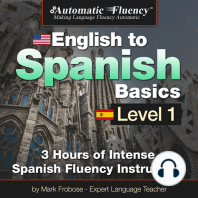Automatic Fluency® English to Spanish Basics Level 1