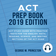 ACT Prep Book 2019 Edition