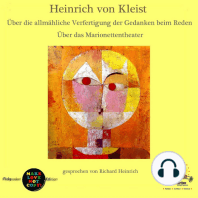 Heinrich von Kleist / Über die allmähliche Verfertigung der Gedanken beim Reden / Über das Marionettentheater
