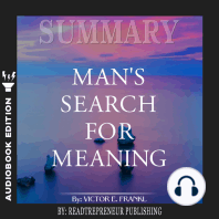 Summary of Man's Search for Meaning by Viktor E. Frankl