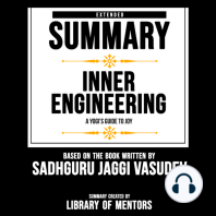 Extended Summary Of Inner Engineering - A Yogi’s Guide To Joy