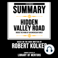 Extended Summary Of Hidden Valley Road - Inside The Mind Of An American Family