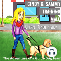 Cindy and Sammy Training at the Mall, The Adventure of a Guide Dog Team