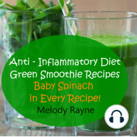 Anti - Inflammatory Diet Green Smoothie Recipes - Baby Spinach in Every Recipe