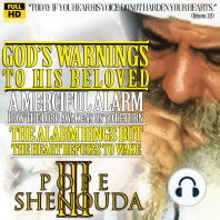 God`s Warnings to his Beloved - A Merciful Alarm