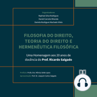 Filosofia do Direito, Teoria do Direito e Hermenêutica Filosófica