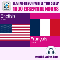 Learn French while you sleep - 1000 essential nouns