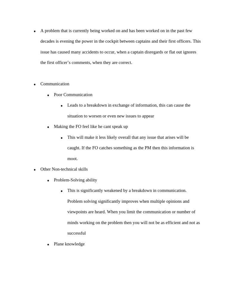 Crew Reasource Management Paper | PDF | Aviation Safety | Accidents