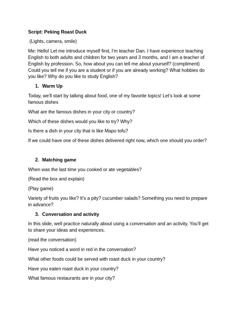 Script Lesson | PDF