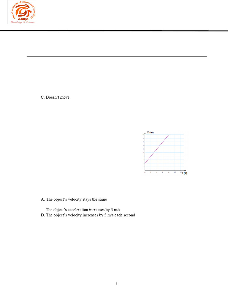 Phy 111 Final Exam 14feb2023-1 | PDF