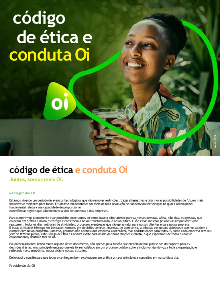Codigo Etica Conduta Oi | PDF | Comunicação | Liderança