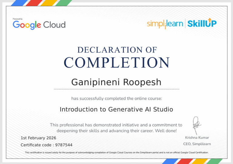Introduction To Generative AI Studio 9787544 | PDF