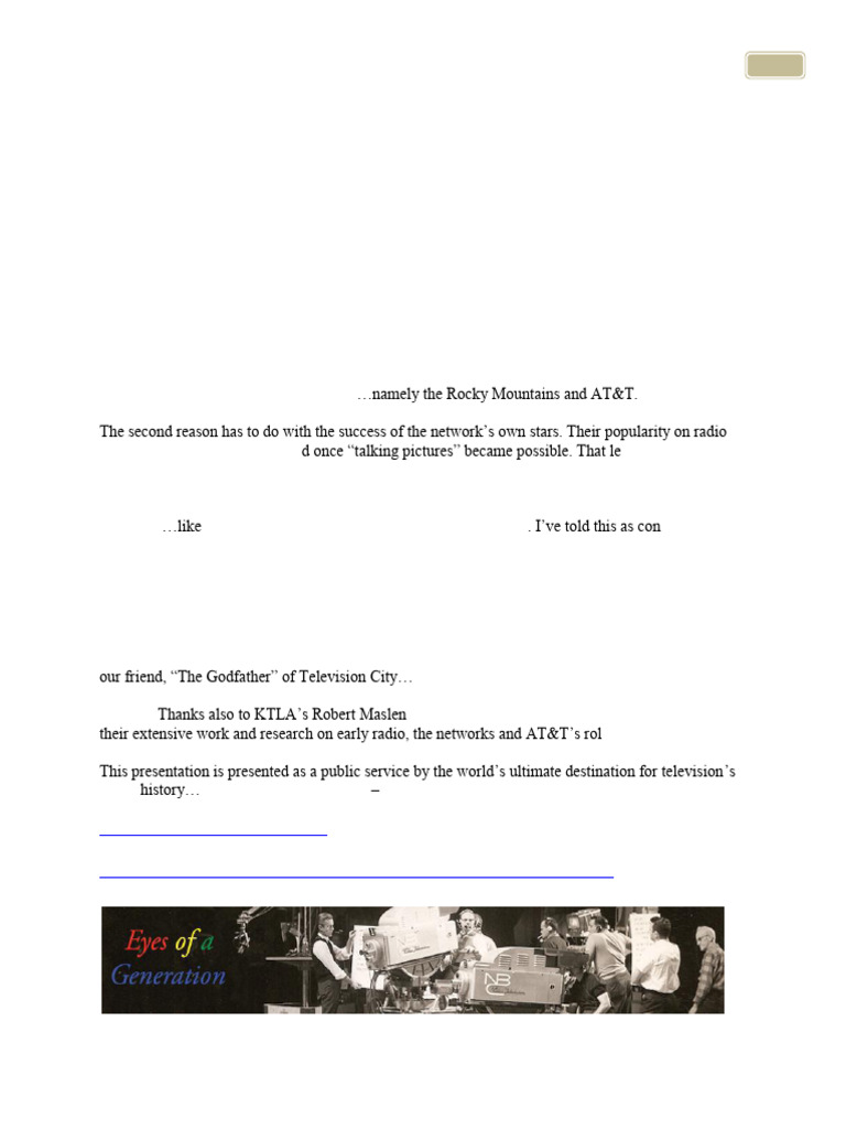CBS West Coast Studios History | PDF | Radio Broadcasting | Broadcasting