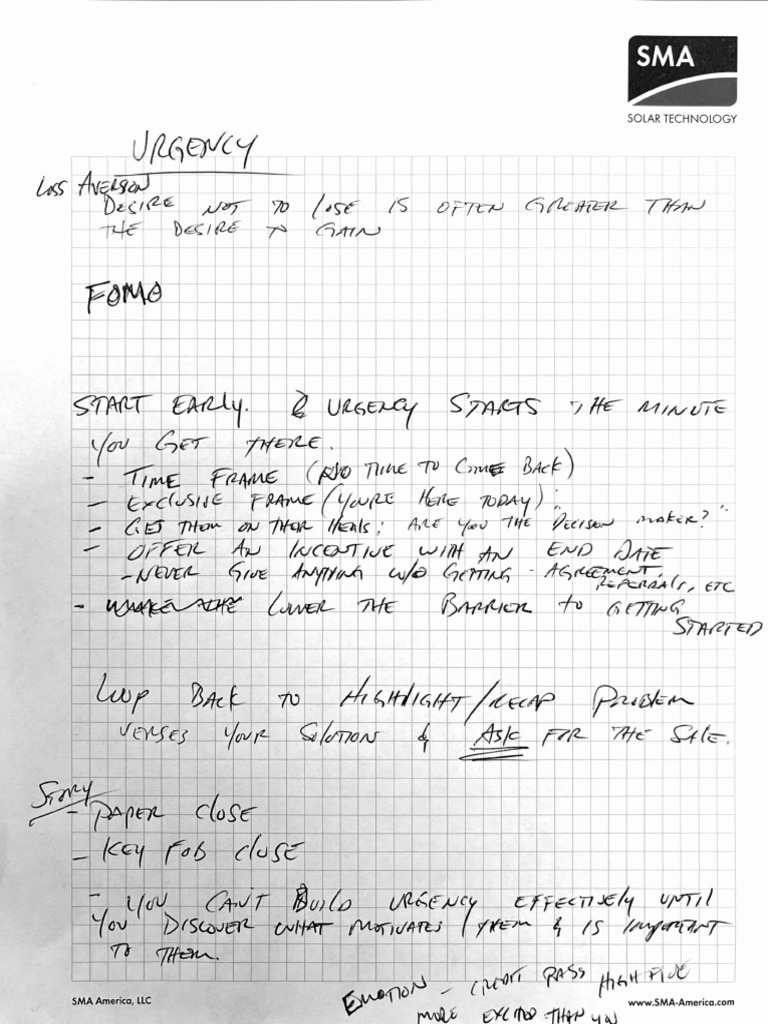 Encōr Solar Closer Notes | PDF