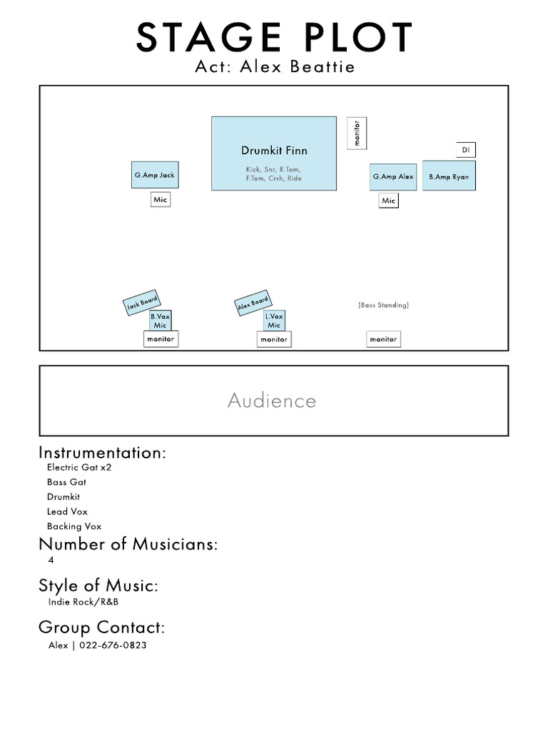 Alex Beattie Stageplan | PDF