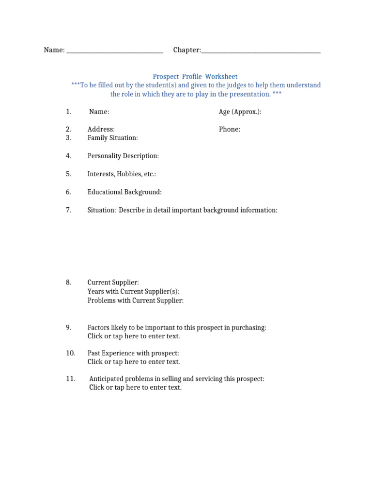 Ag Sales Profile Sheet - 00853 | PDF