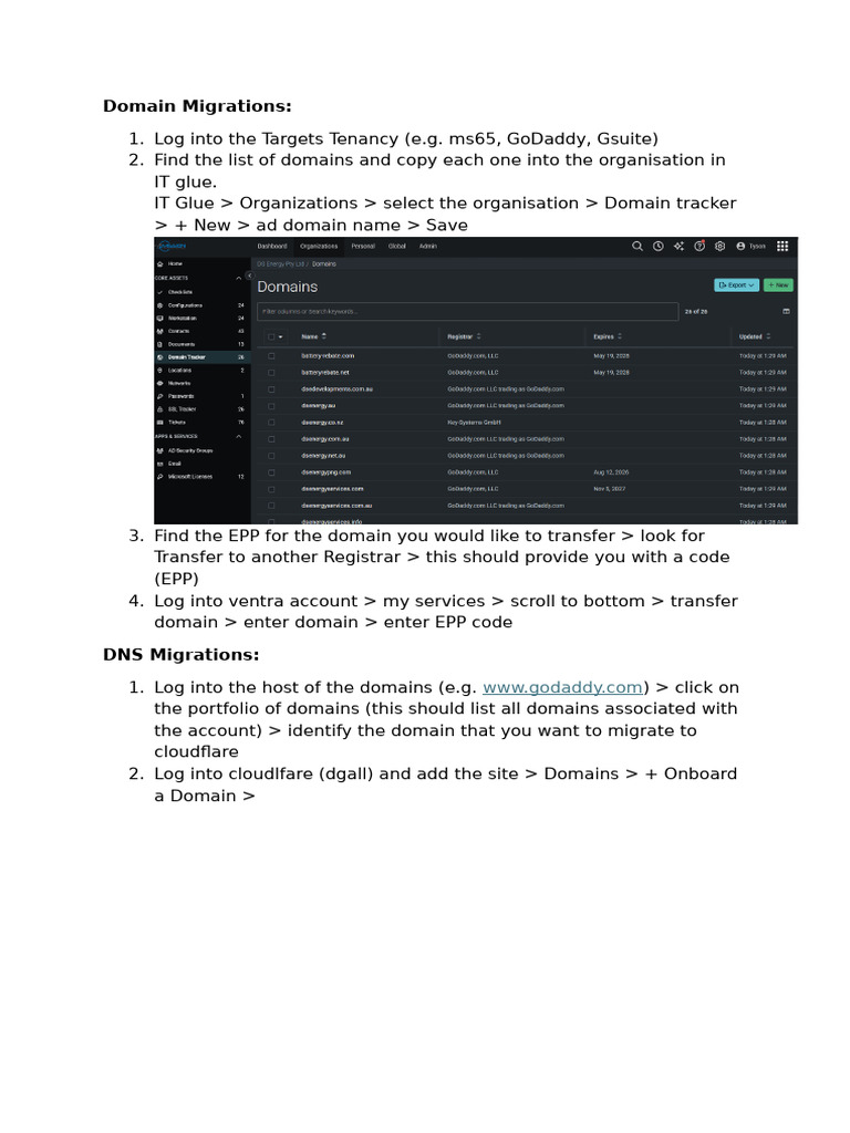 Domain Migrations | PDF