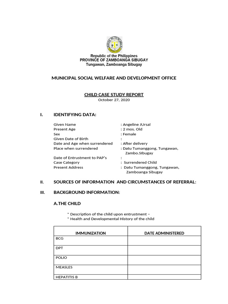 Child Case Study-LGU | PDF