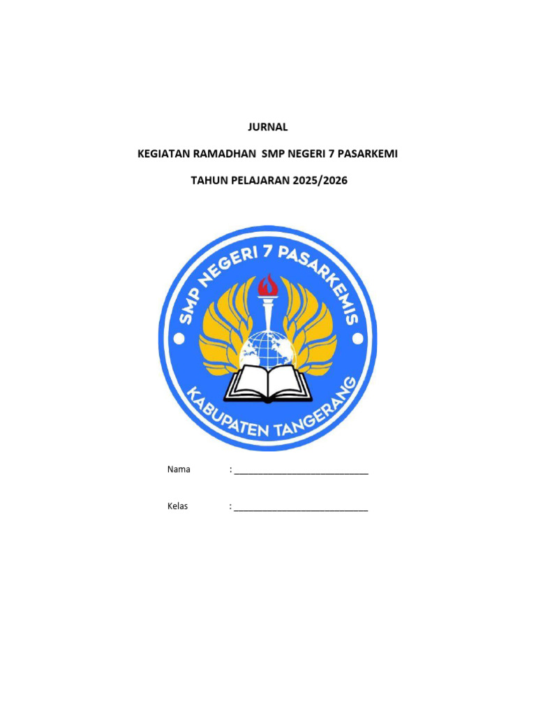 Jurnal Ramadhan 2026 | PDF