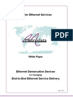 Ethernet Demarcation Devices For Managing End-to-End Ethernet Service Delivery