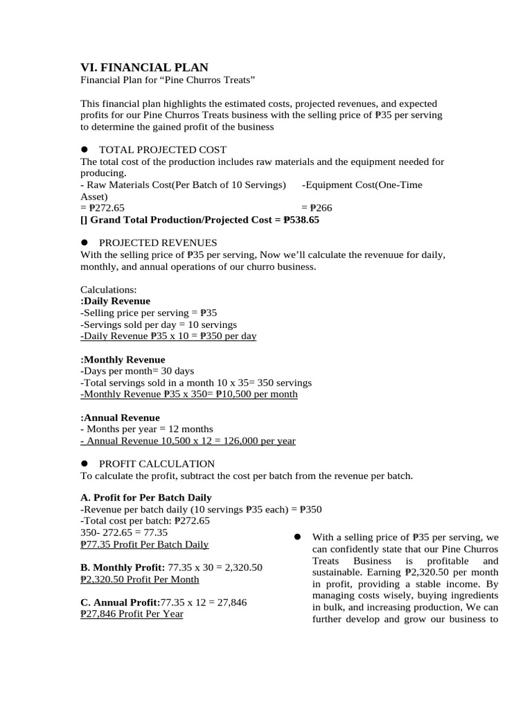 Financial Plan | PDF