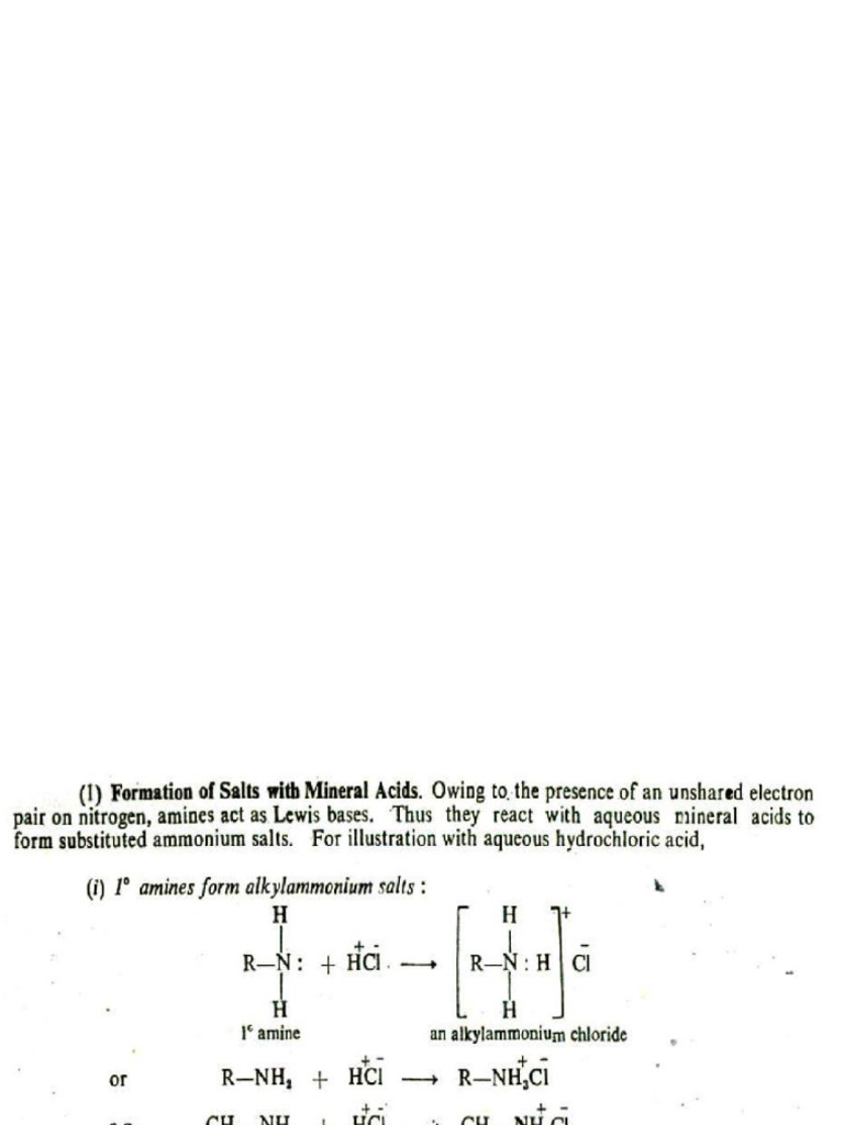Chemical Reaction of Amines | PDF