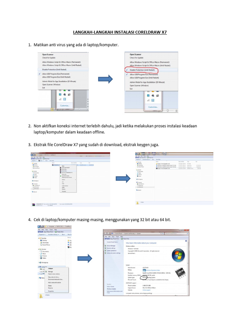 Tutorial Instalasi Coreldraw x7 | PDF