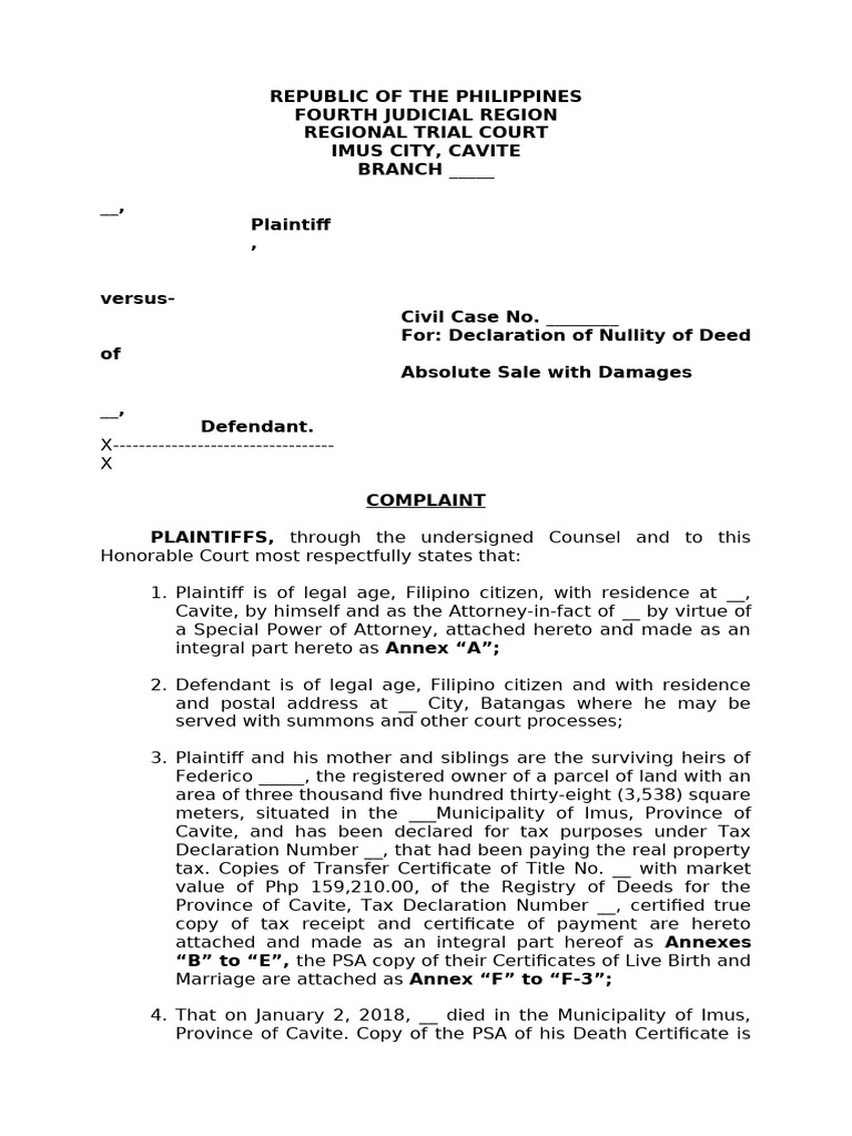 Complaint | PDF