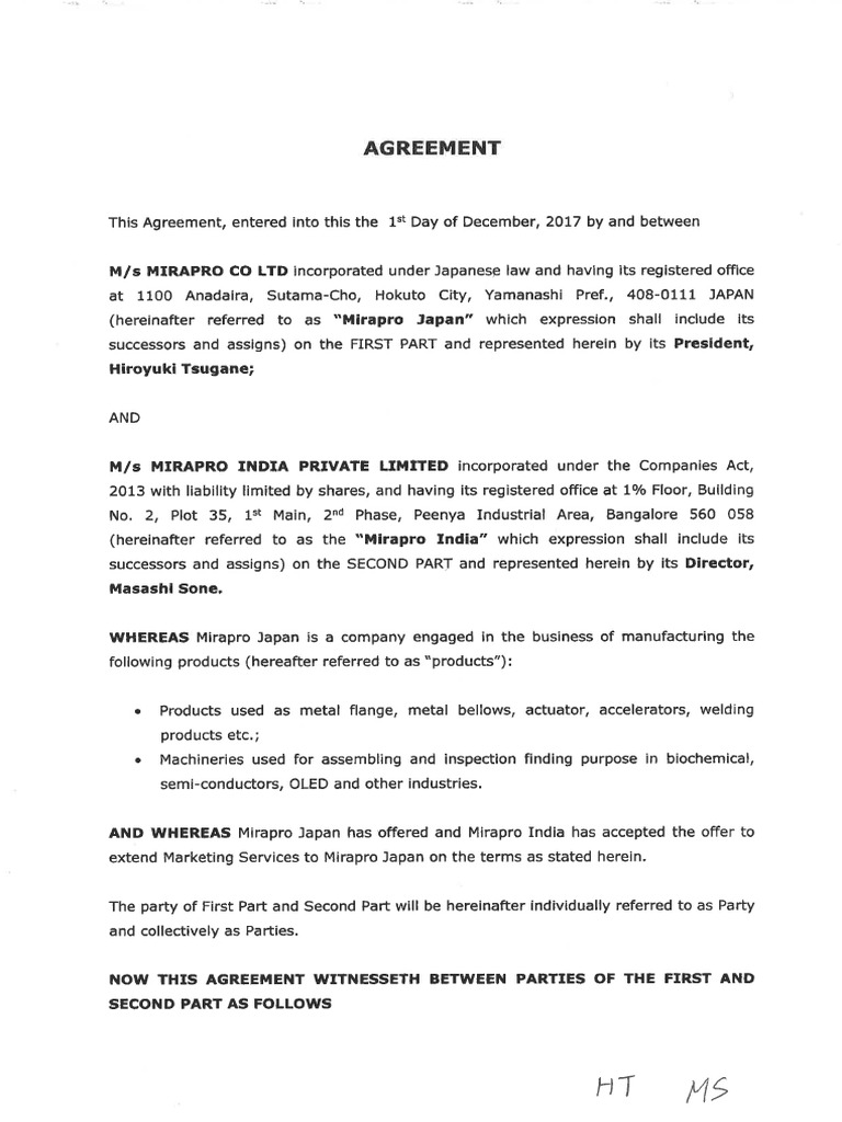 Marketing Agreement - Revised Final | PDF