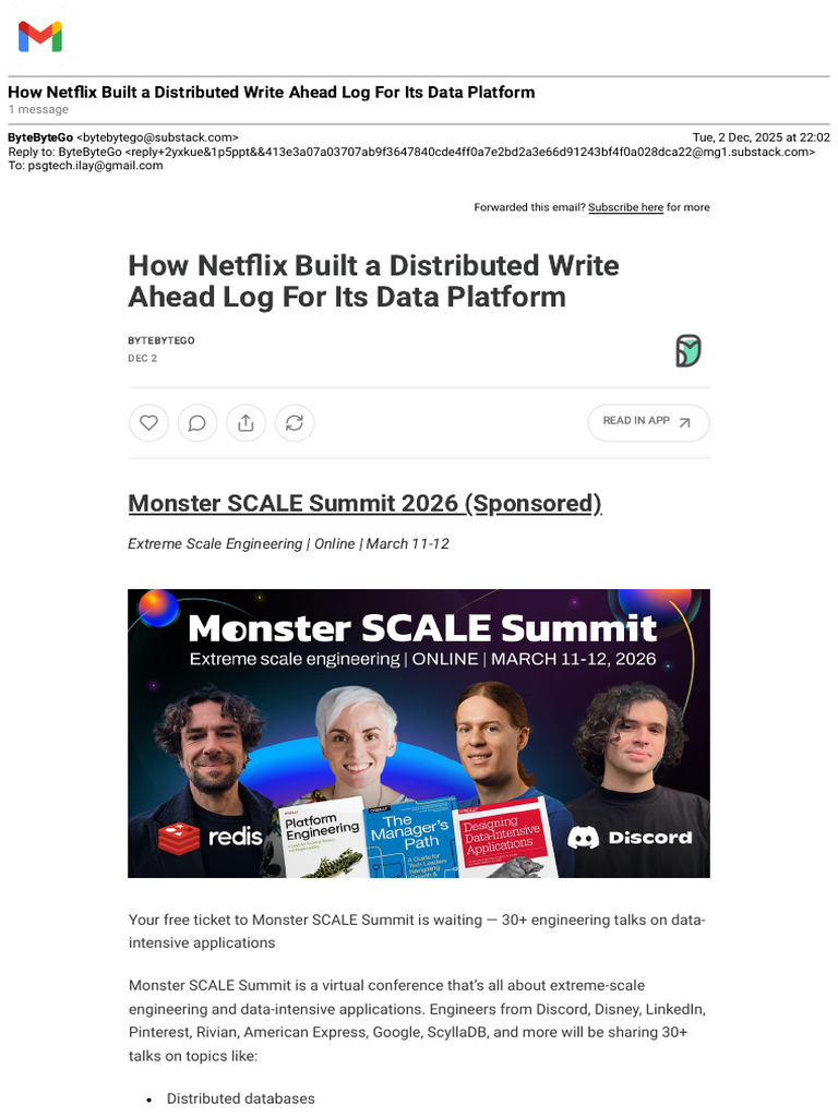 How Netflix Built A Distributed Write Ahead Log For I... | PDF ...