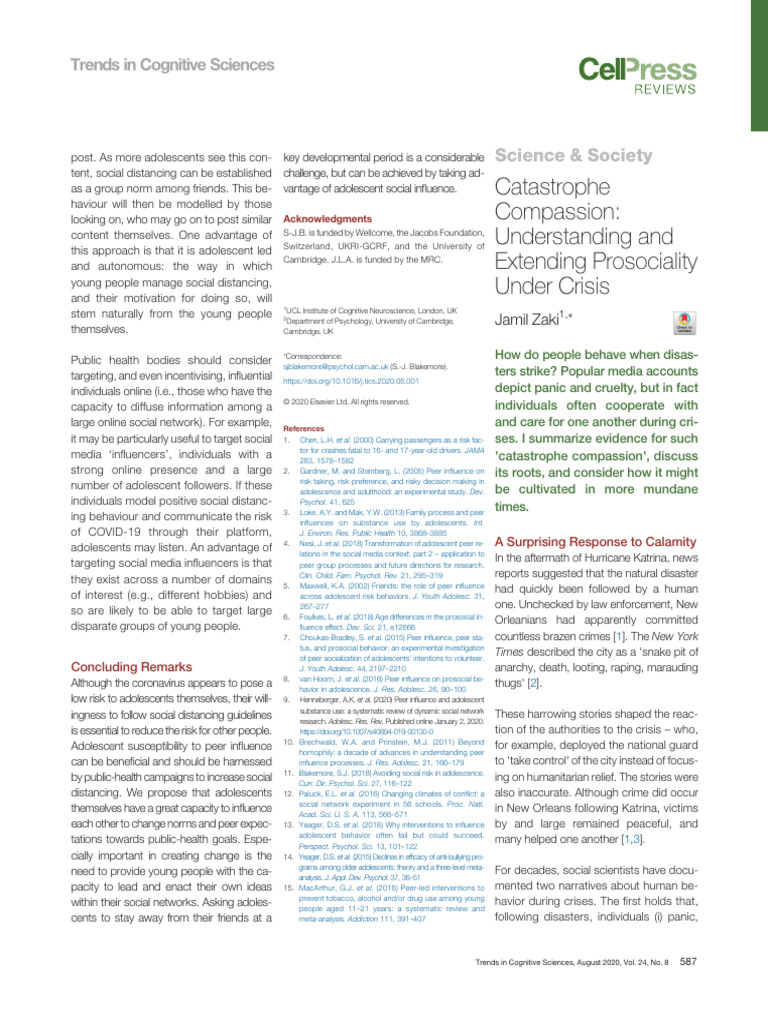 Catastrophe Compassion Understanding and Extendin | PDF | Compassion ...
