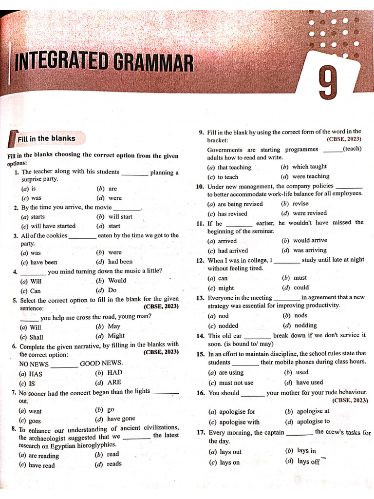 Grammar Questions 260129 122743 | PDF