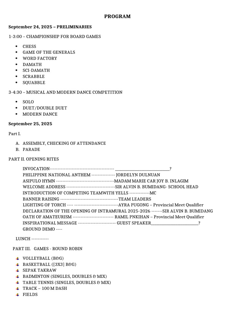 Intramural Program 073802 | PDF
