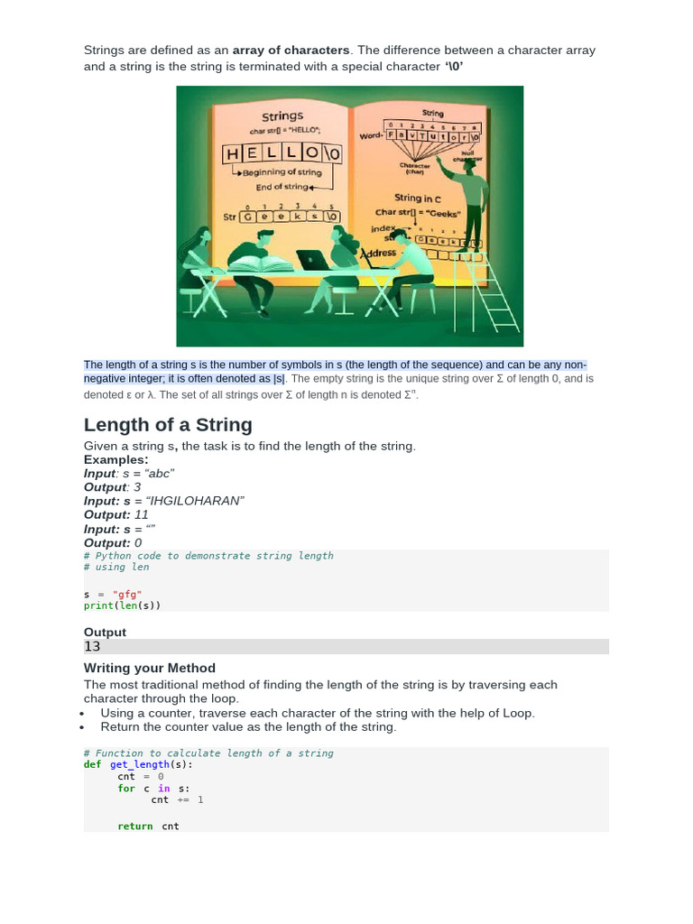 Strings Are Defined As An | PDF